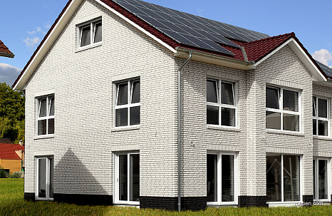 Объект из Клинкерный кирпич Roben QUEBEC черный рустованный